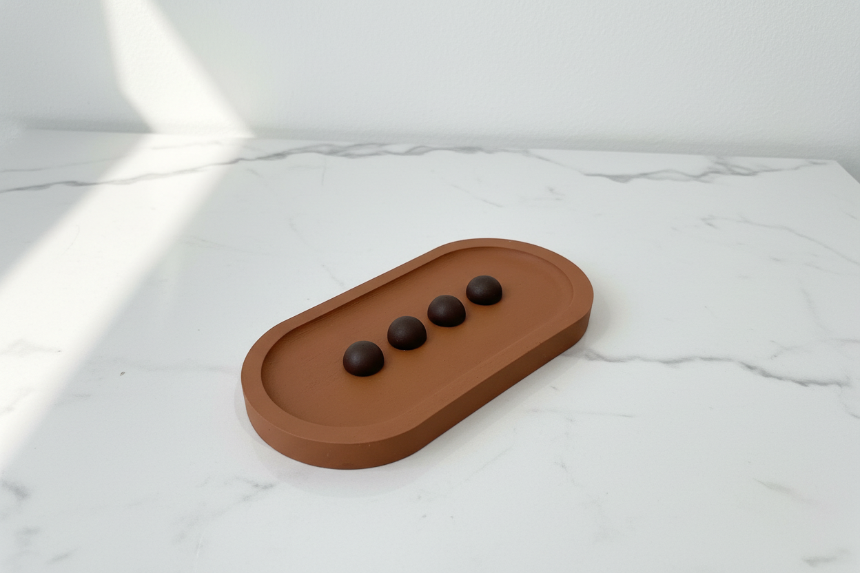 Plateaux Domino – Terracotta & Chocolat