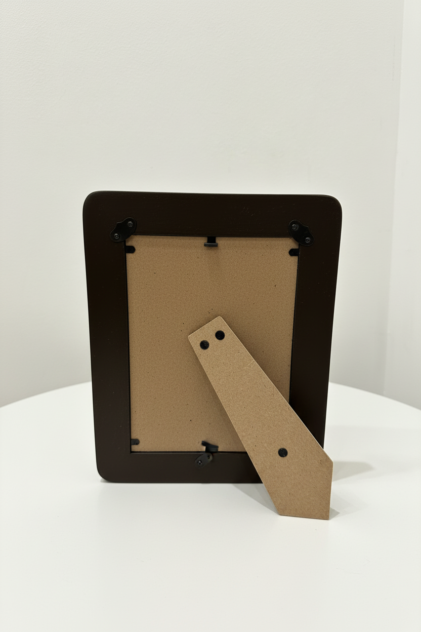 Cadre Décoratif Perles en Relief — Bois de Manguier