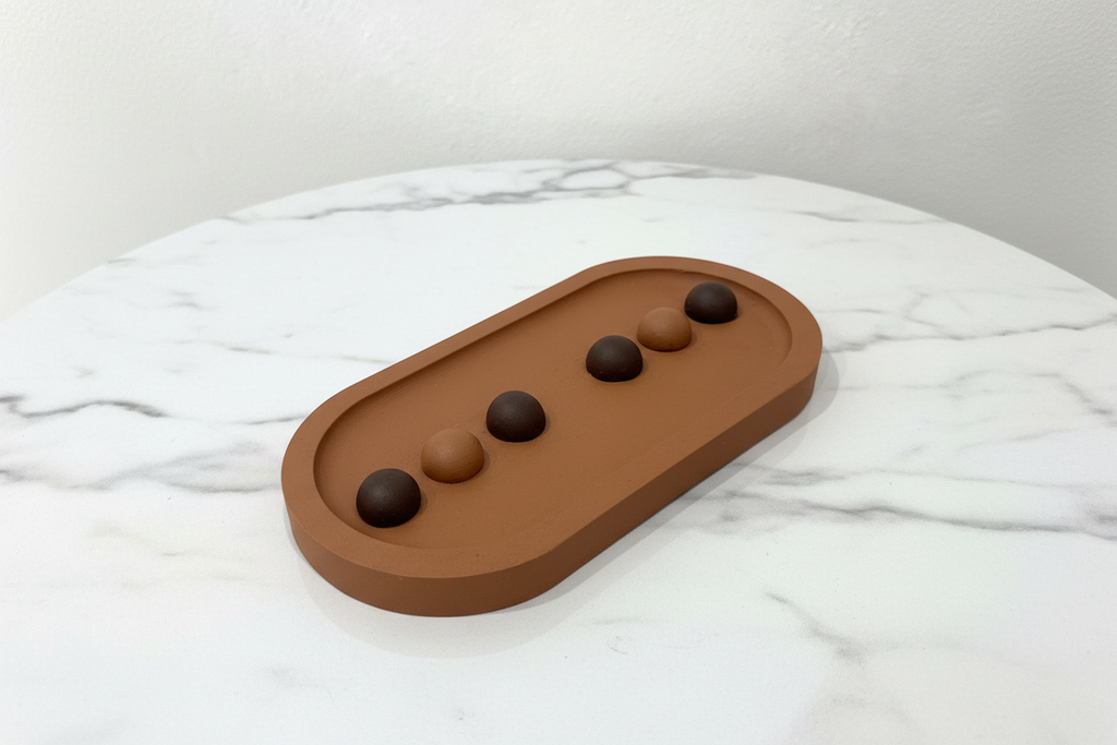 Plateaux Domino – Terracotta & Chocolat