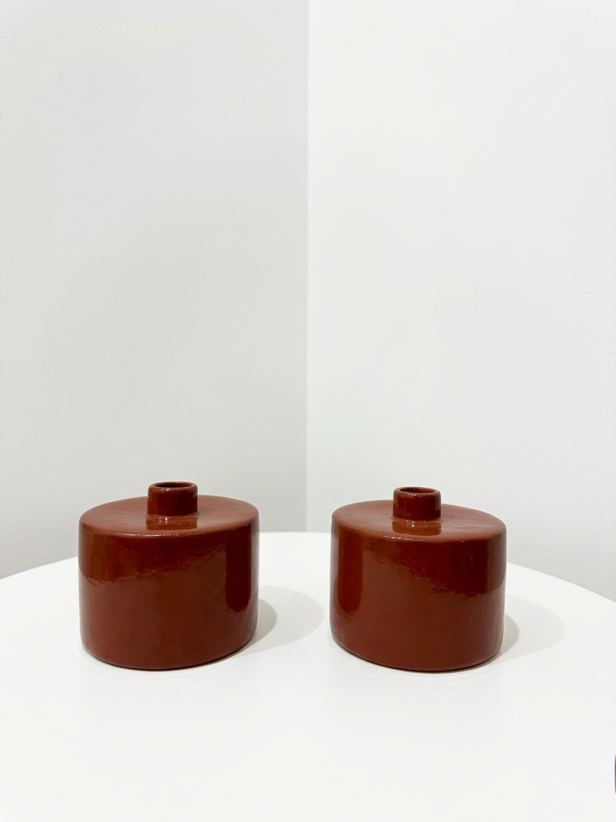 Duo de Diffuseurs de Parfum Terracotta Cylindriques