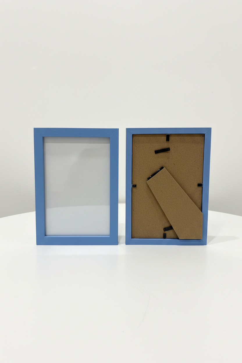 Duo de Cadres Photo Décoratifs bleu