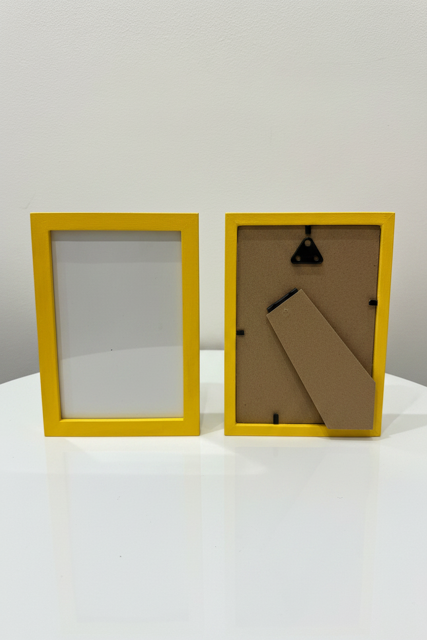 Duo de Cadres Photo Jaune