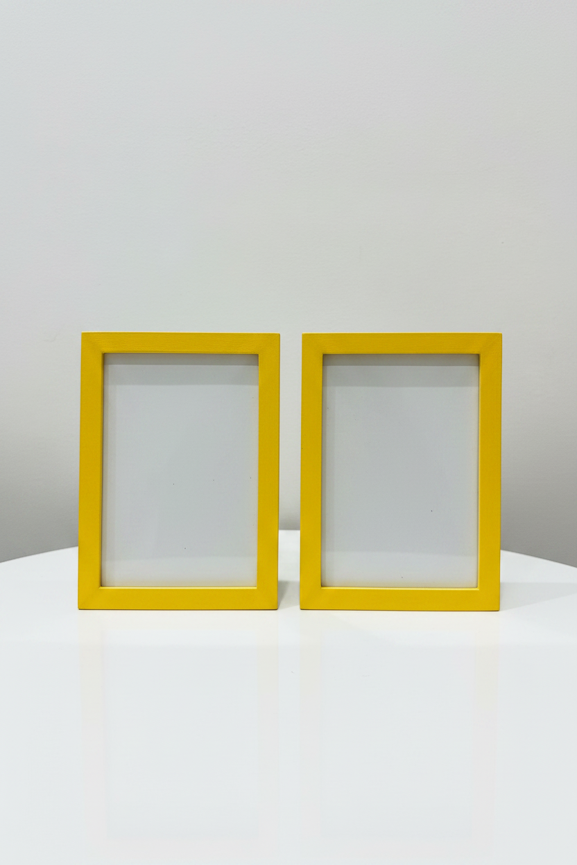 Duo de Cadres Photo Jaune